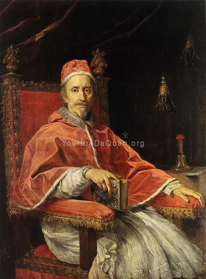 Portrait of Pope Clement IX - 卡罗·马拉塔